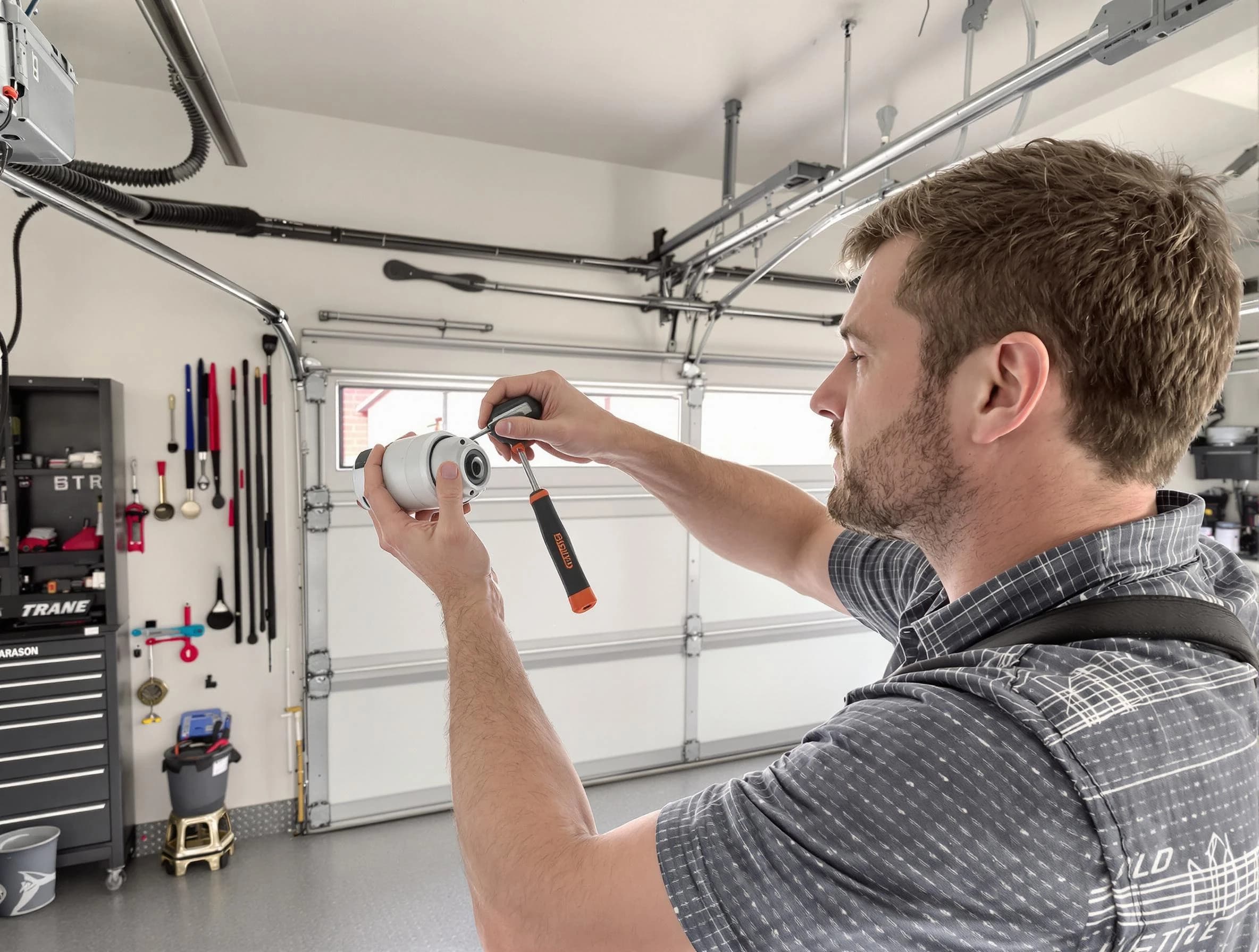 Garage door opener repair service by Forest Hills Garage Door Repair in Forest Hills