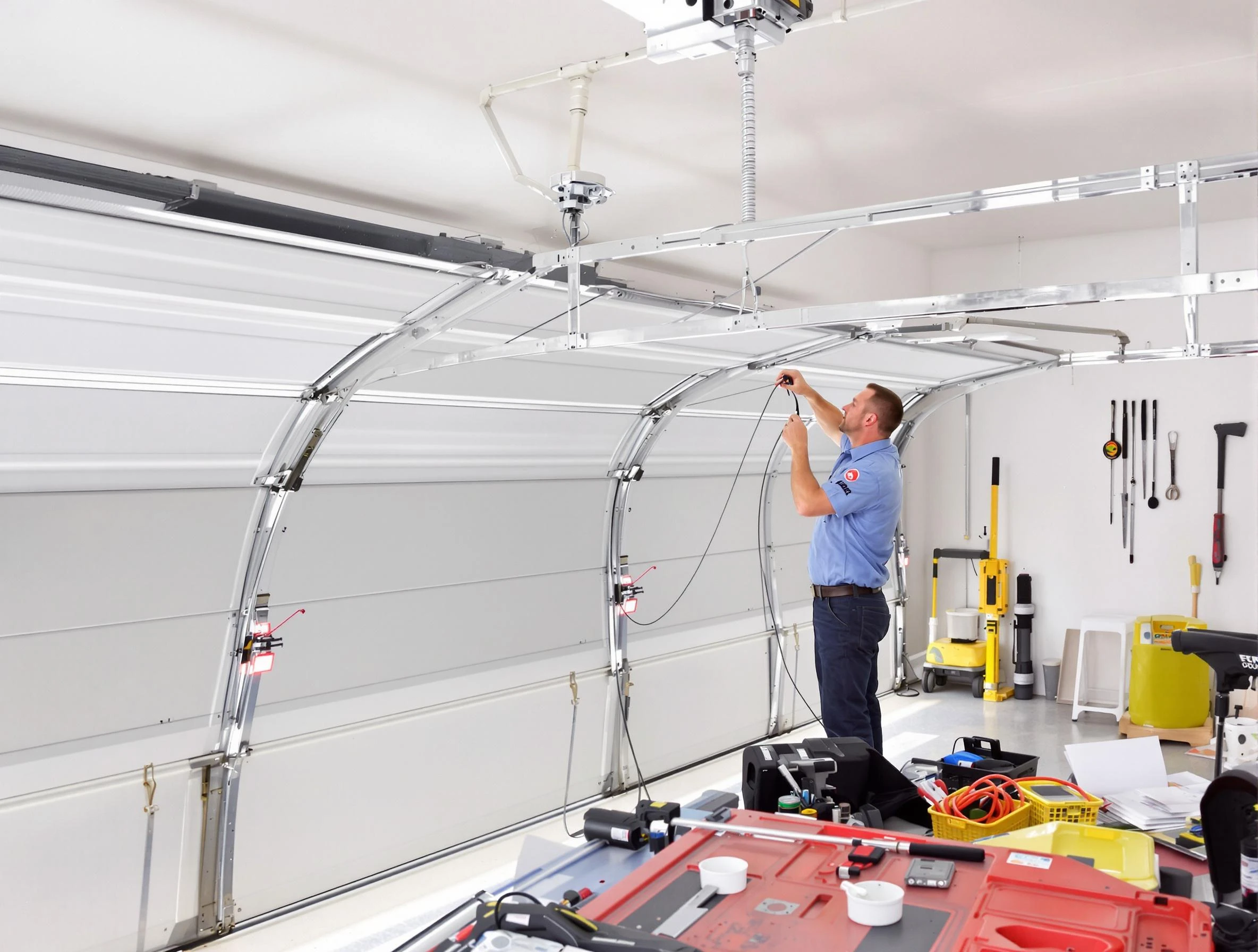 Garage door cable repair service by Forest Hills Garage Door Repair in Forest Hills